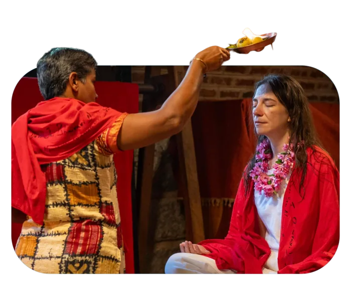 Aura Cleansing in Devi's Presence